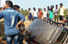 Child seriously injured as car overturns at Maravanthe